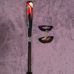 Baseball Bat and 2 Baseball Sunglasses (Unused)